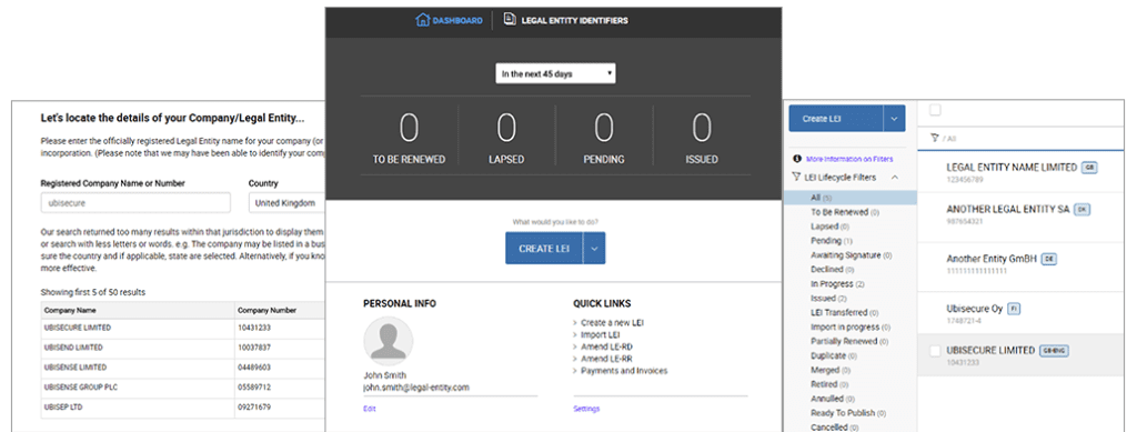 Legal Entity Identifier Platform