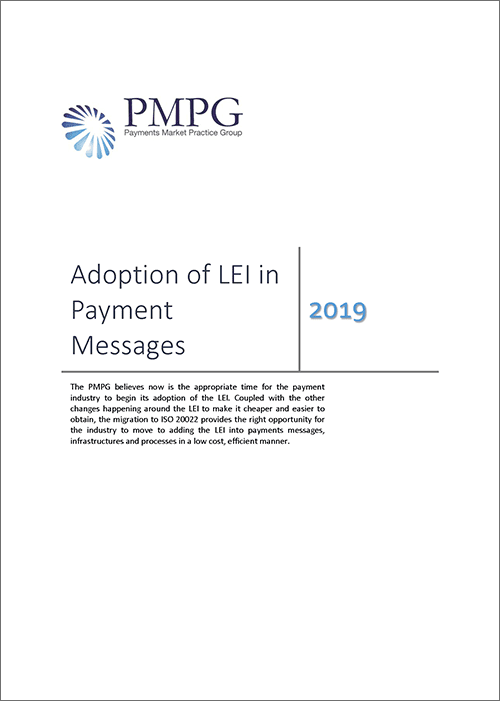 Adoption of LEI in Payment Messages page 1