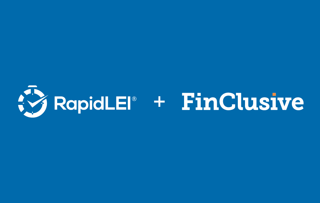 RapidLEI + FinClusive logos