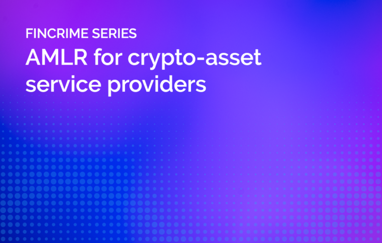 AMLR for crypto-asset service providers
