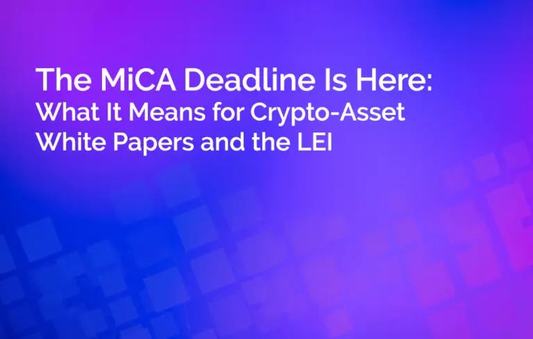 MiCA Deadline: LEI Rules for Crypto-Asset White Papers (2026)