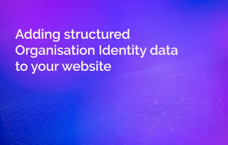Structured Organisation Identity Data
