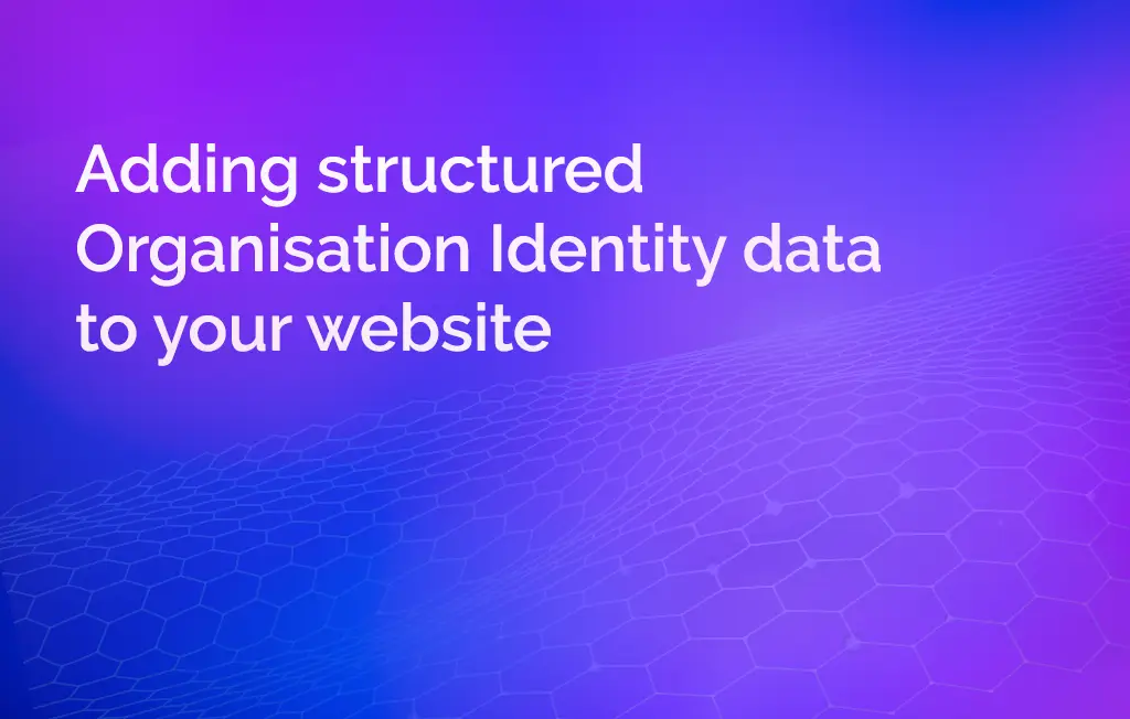 Structured Organisation Identity Data
